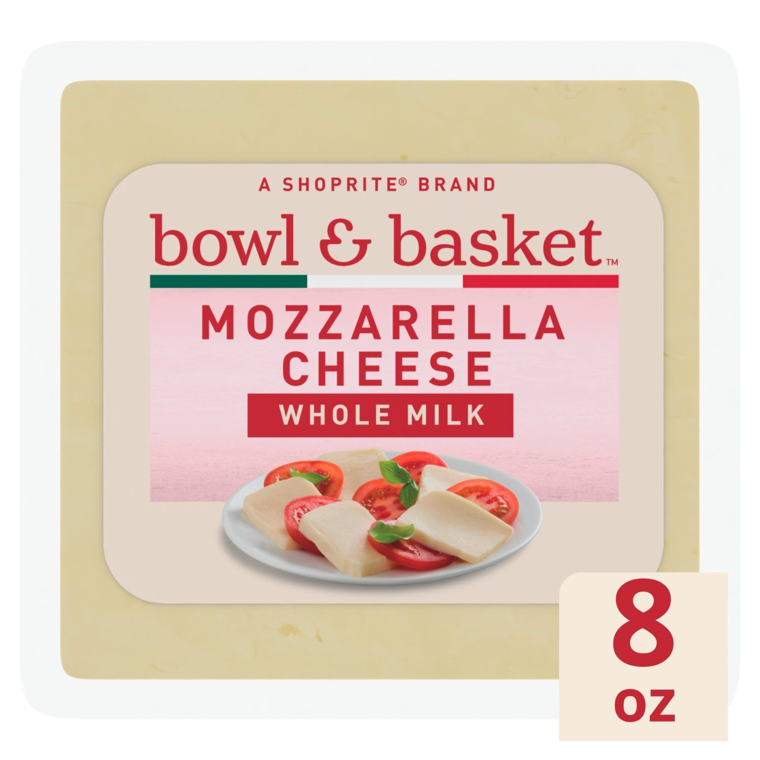 Shoprite Bowl &amp; Basket Whole Milk Mozzarella Cheese, 8 oz