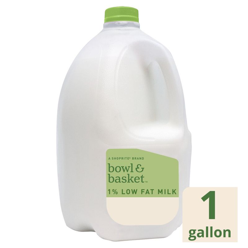 Bowl &amp; Basket 1% Low Fat Milk, one gallon