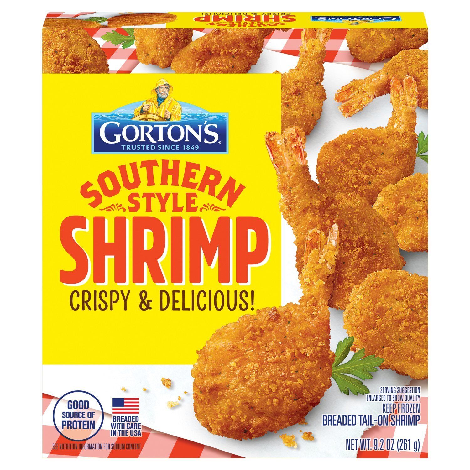 Gorton&#39;s Southern Style Breaded Tail-On Shrimp, 9.2 oz