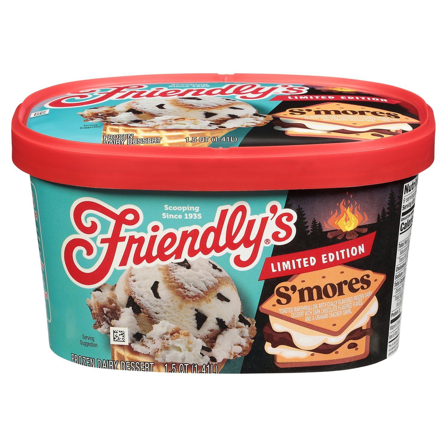 Friendly&#39;s S&#39;mores Frozen Dairy Dessert Limited Edition, 1.5 qt