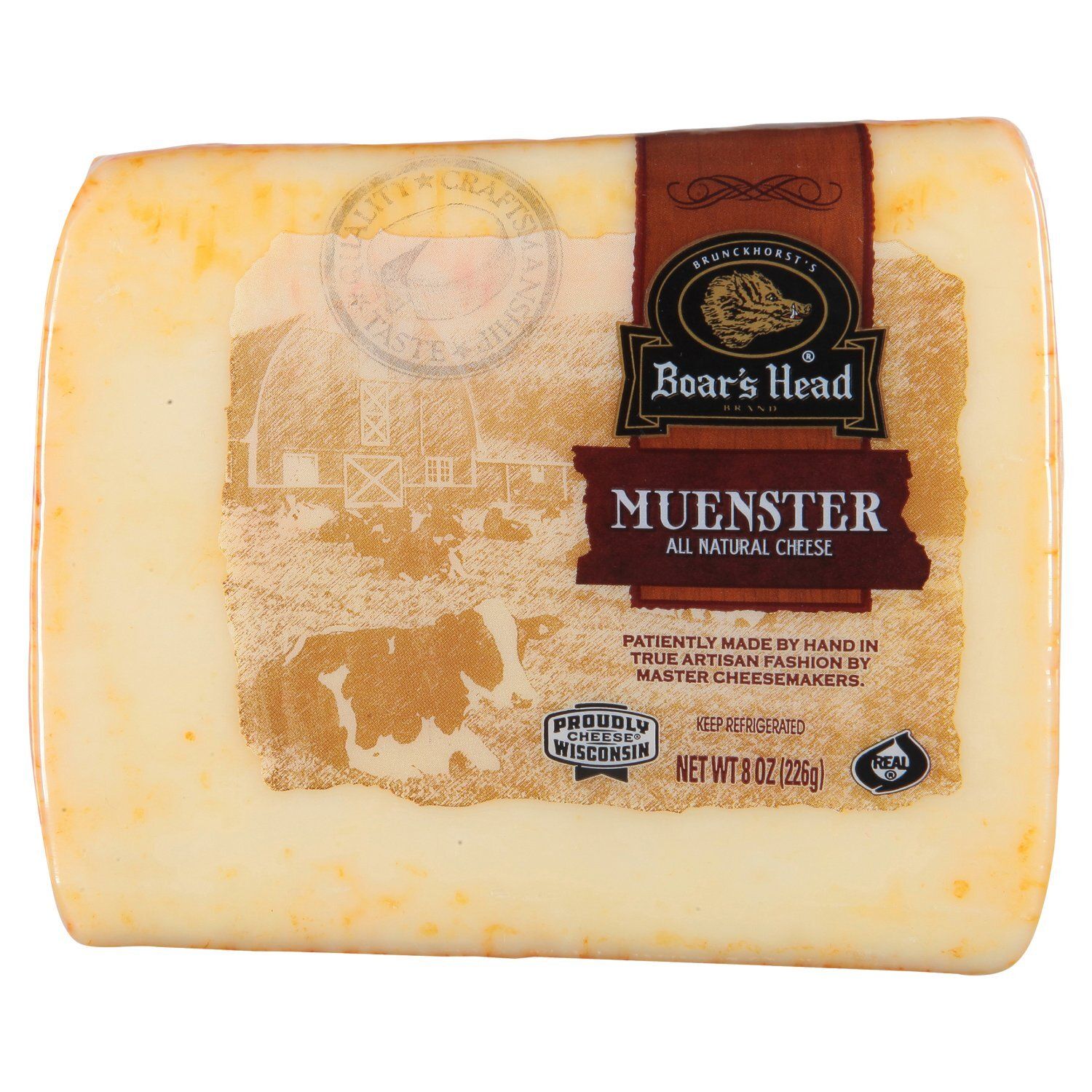 Boar&#39;s Head Muenster All Natural Cheese, 8 oz