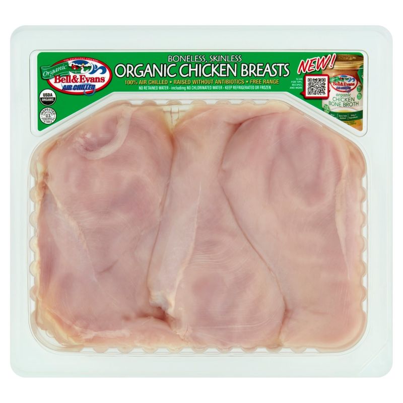 Bell &amp; Evans Boneless, Skinless Organic Chicken Breasts