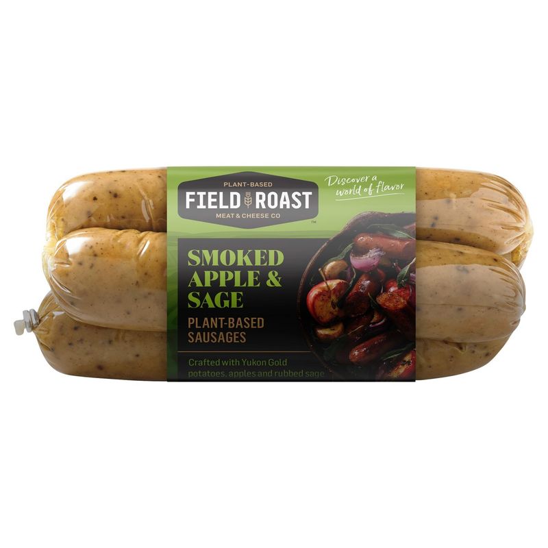 FIELD ROAST Smoked Apple &amp; Sage Plant-Based Sausages 12.95 oz
