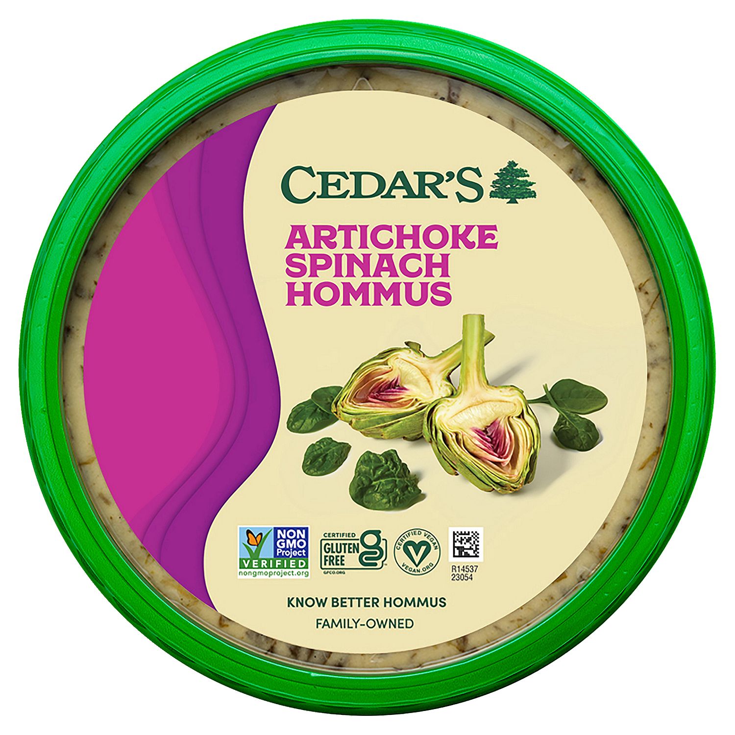 Cedar&#39;s Artichoke Spinach Hommus, 8 oz