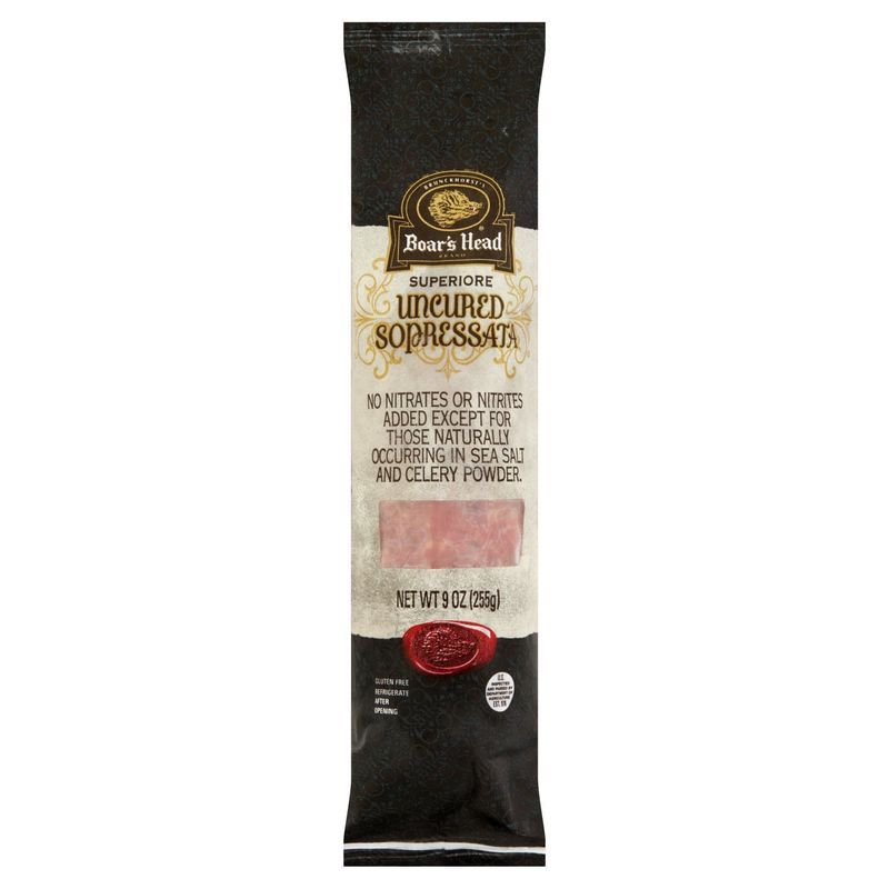 Boar&#39;s Head Superiore Uncured Sopressata, 9 oz