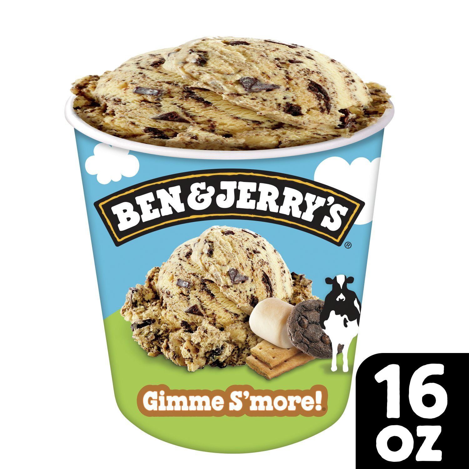 Ben &amp; Jerry&#39;s Vermont&#39;s Finest Gimme S&#39;more! Ice Cream, one pint