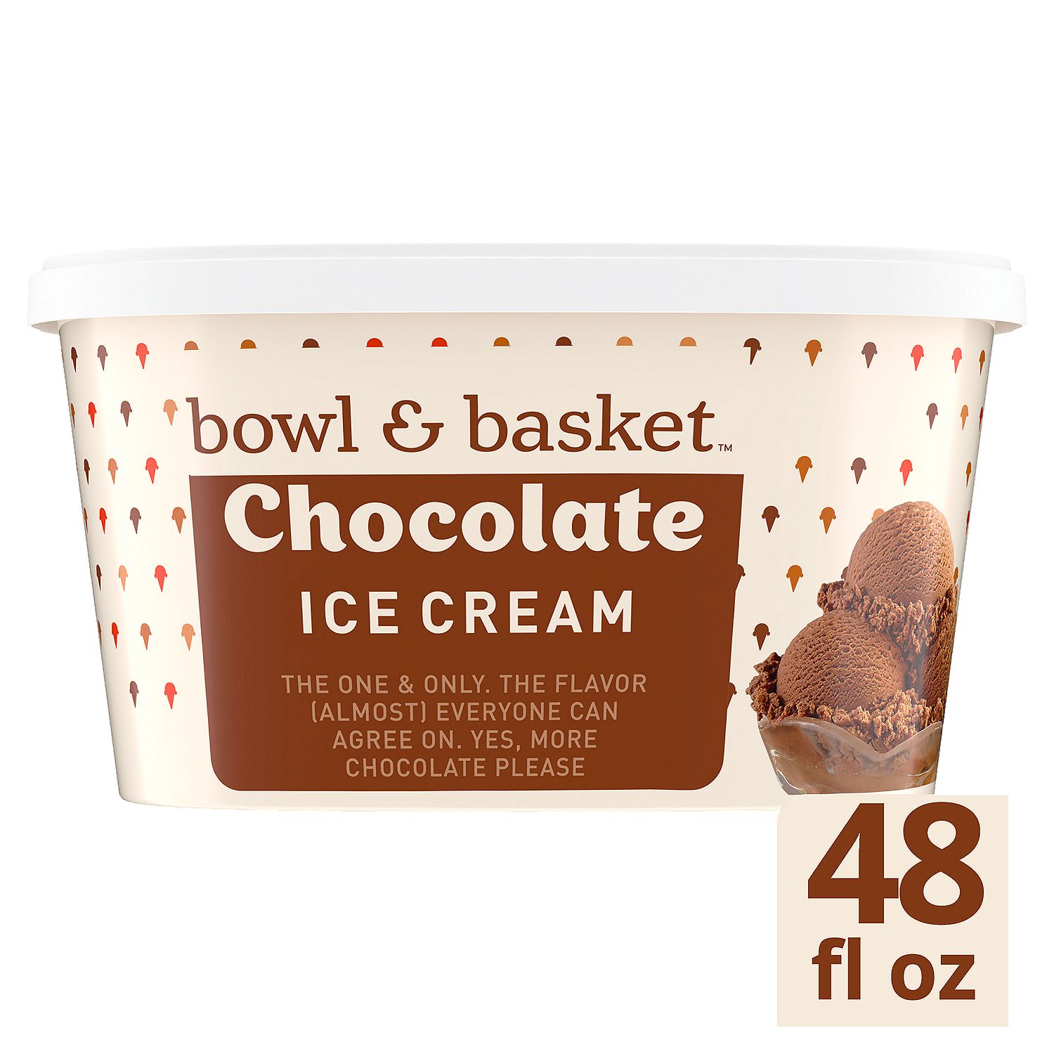 Bowl &amp; Basket Chocolate Ice Cream, 1.5 qt