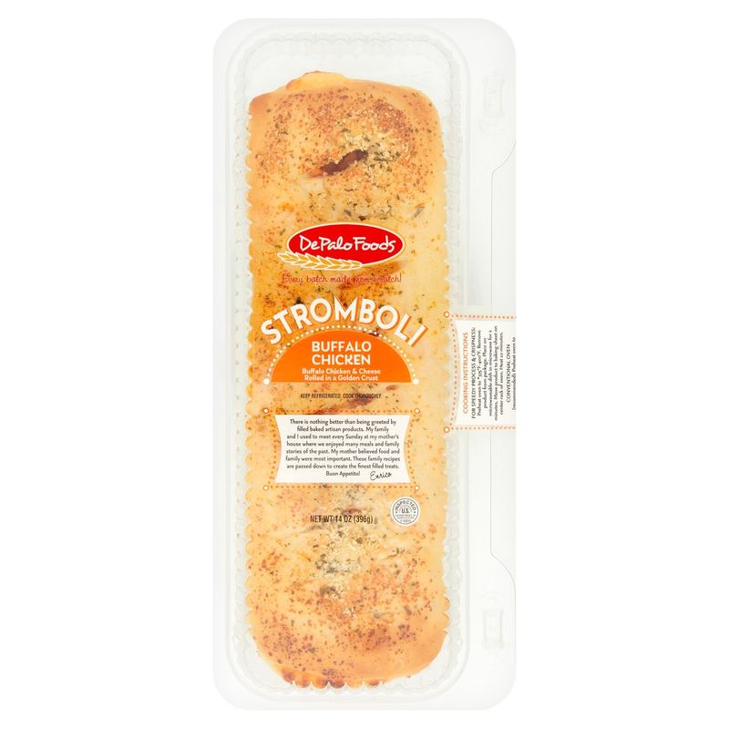 DePalo Foods Buffalo Chicken &amp; Cheese Stromboli, 14 oz