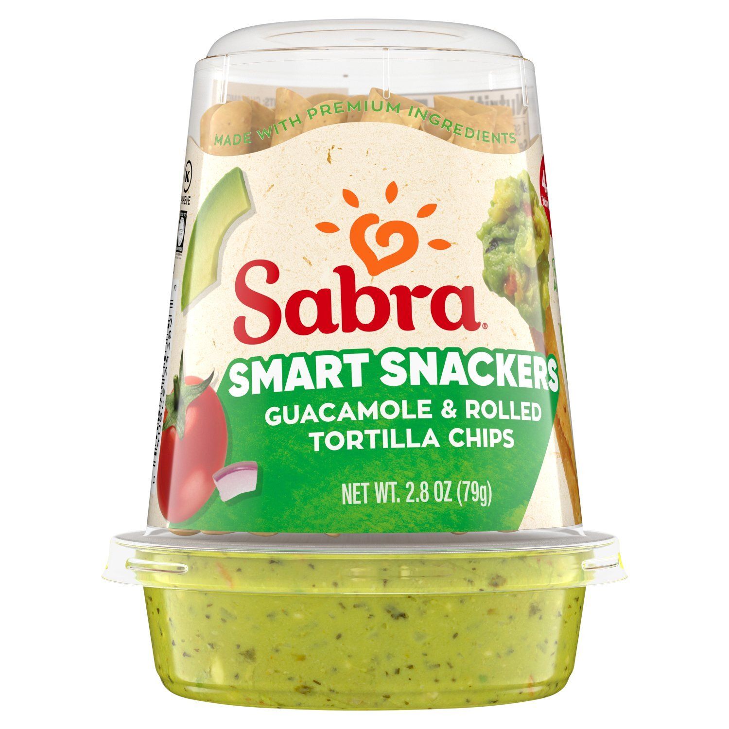 Sabra Guacamole &amp; Rolled Tortilla Chips Smart Snackers, 2.8 oz