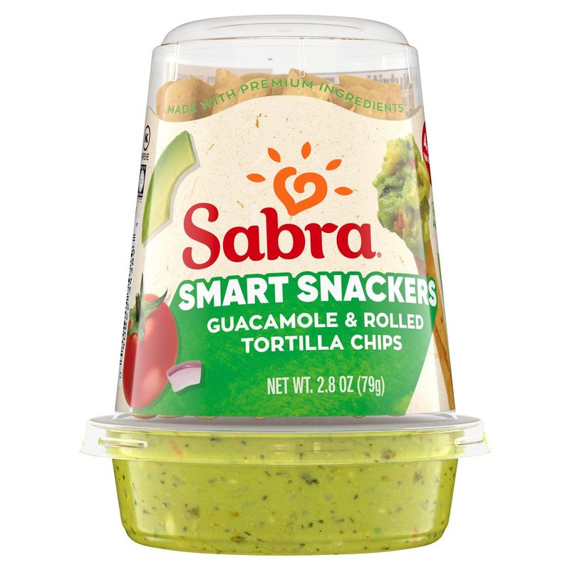 Sabra Guacamole &amp; Rolled Tortilla Chips Smart Snackers, 2.8 oz