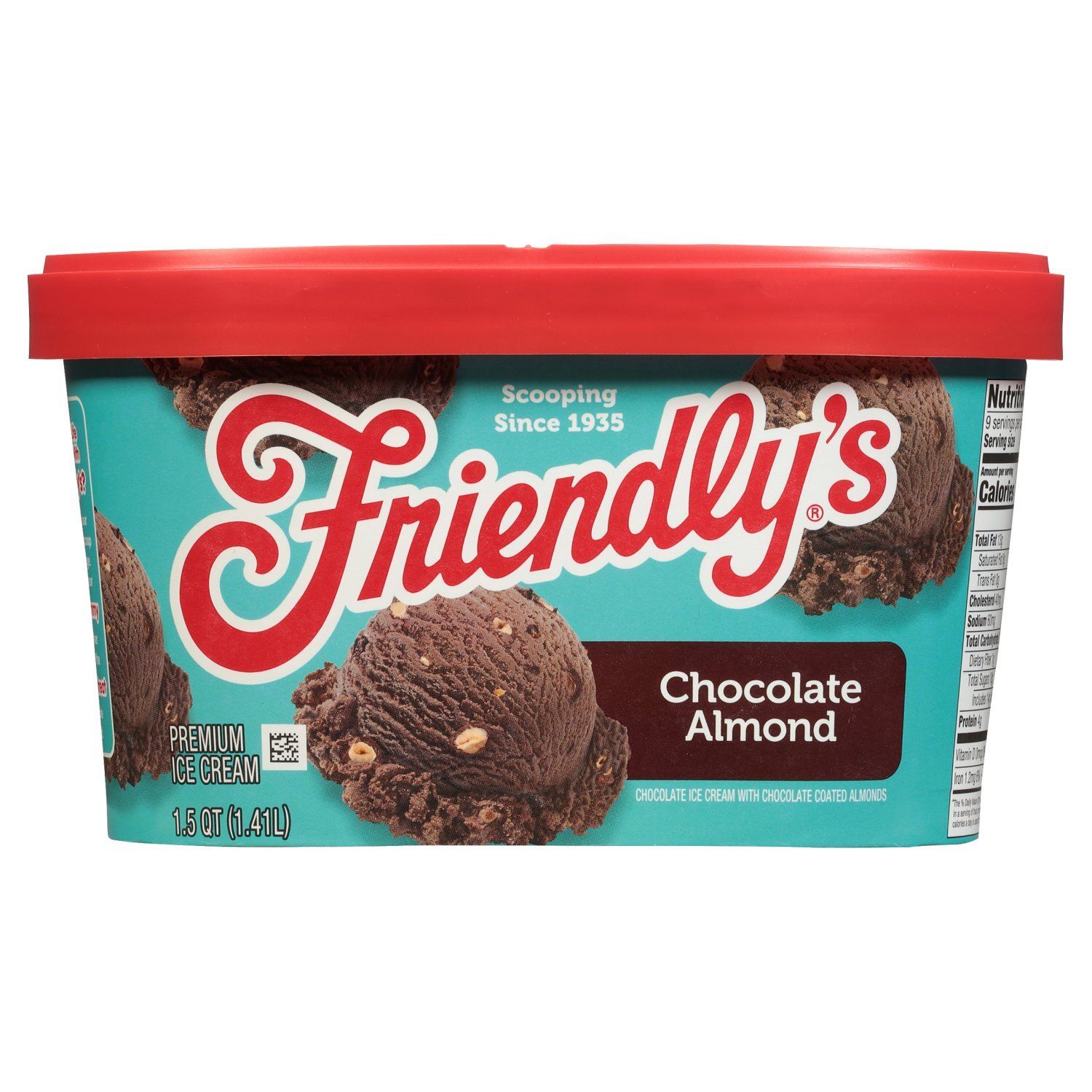 Friendly&#39;s Chocolate Almond Premium Ice Cream, 1.5 qt