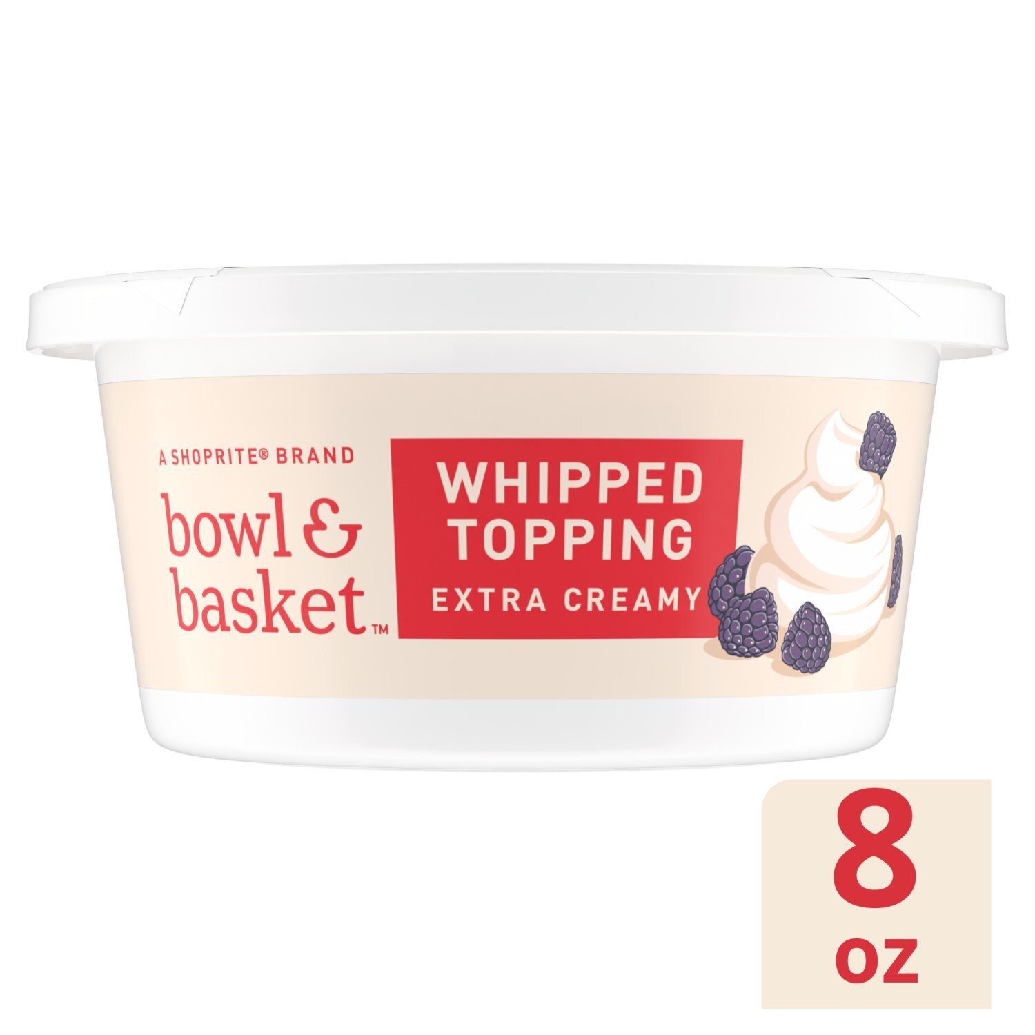 Bowl &amp; Basket Extra Creamy Whipped Topping, 8 oz