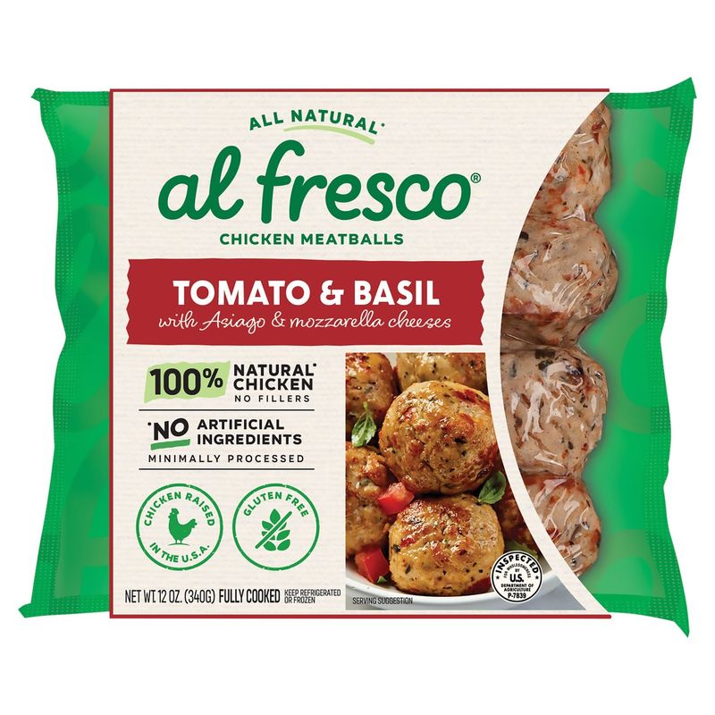 Al fresco Tomato &amp; Basil Chicken Meatball, 12 oz