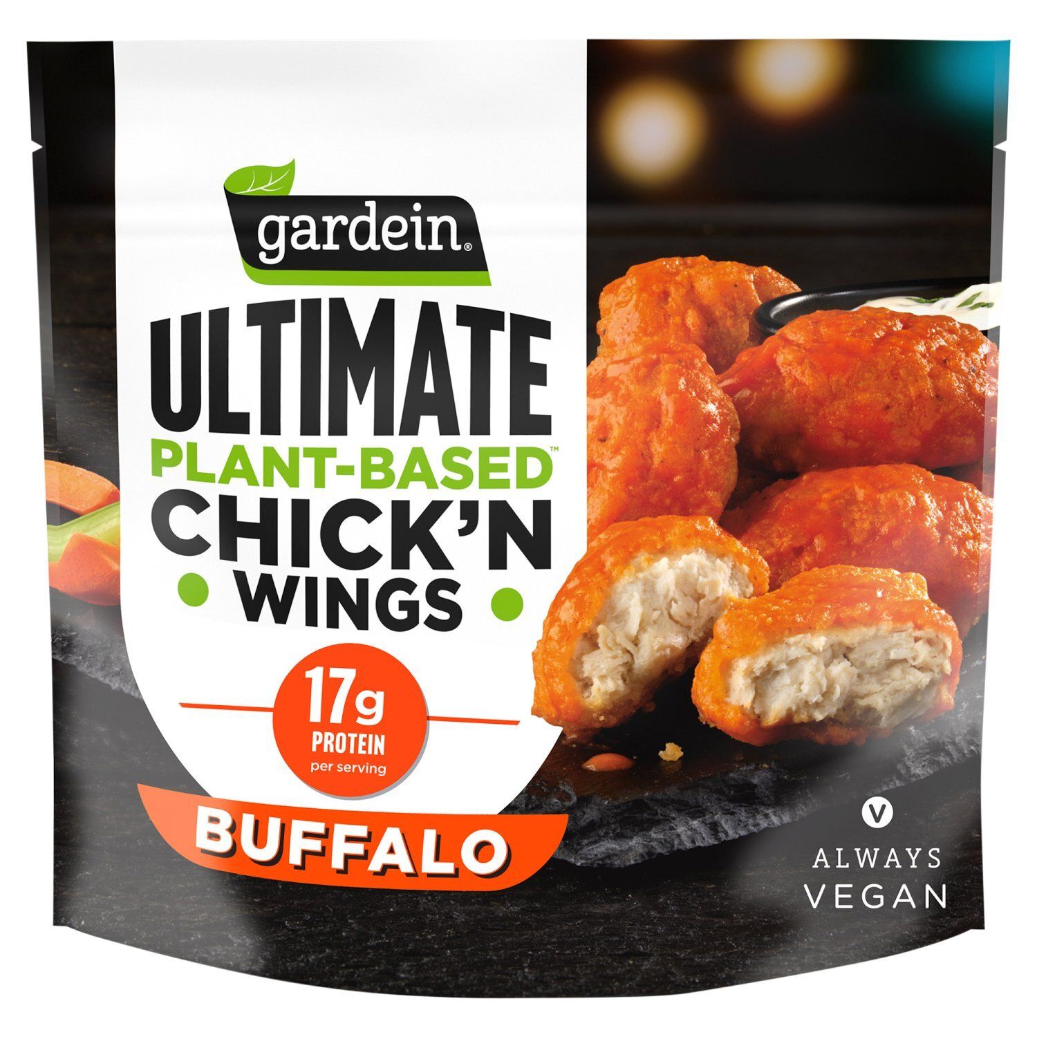 Gardein Buffalo Ultimate Plant-Based Chick&#39;n Wings, 14.8 oz