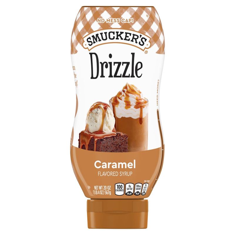 Smucker&#39;s Drizzle Caramel Flavored Syrup, 20 oz