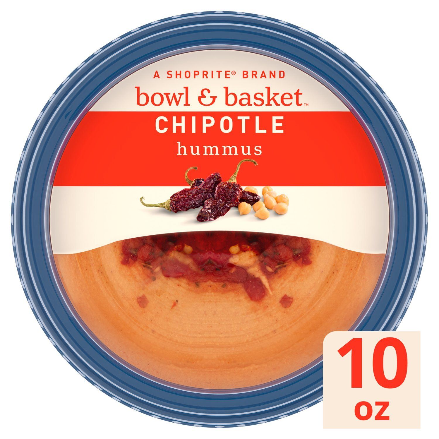 Bowl &amp; Basket Chipotle Hummus, 10 oz