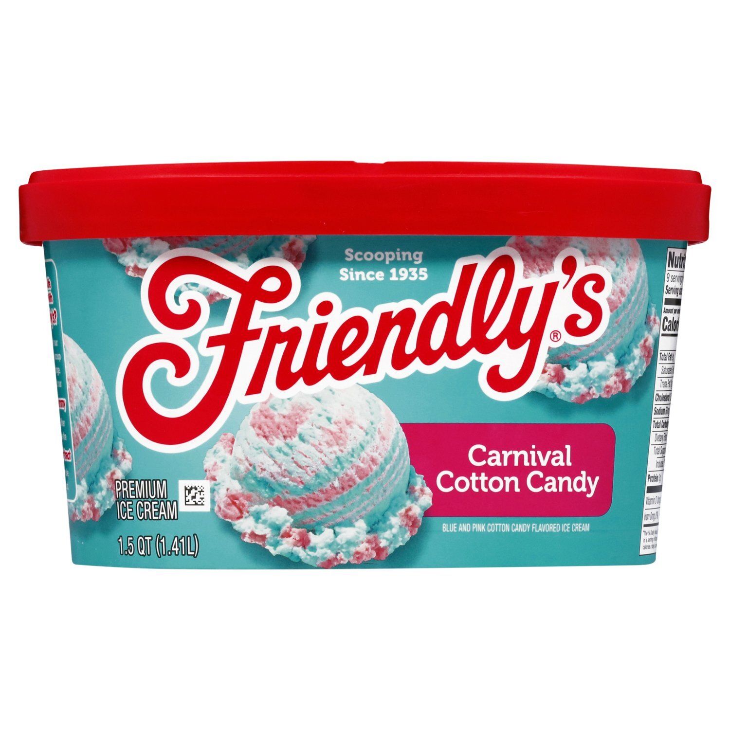 Friendly&#39;s Carnival Cotton Candy Premium Ice Cream, 1.5 qt