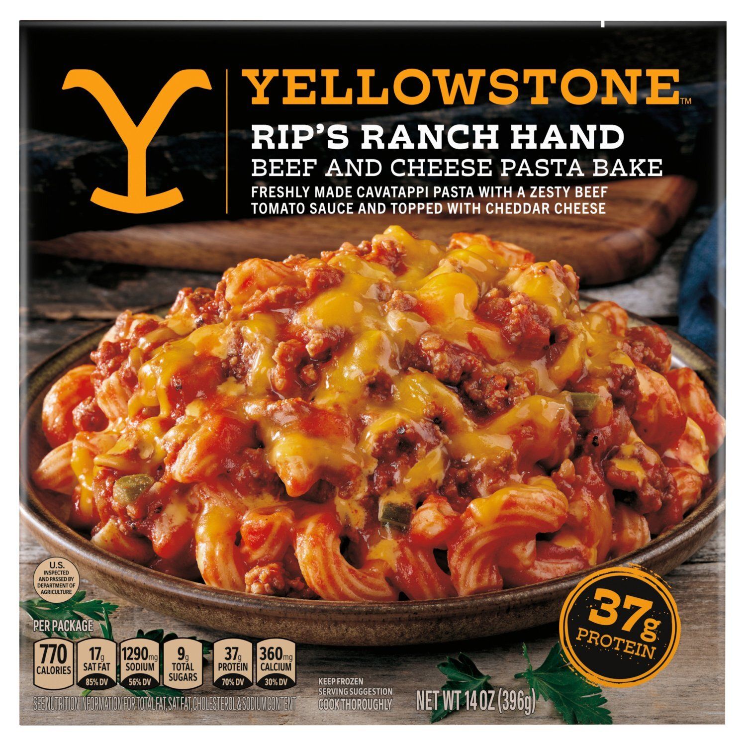 Yellowstone Rip&#39;s Ranch Hand Beef and Cheese Pasta Bake, 14 oz