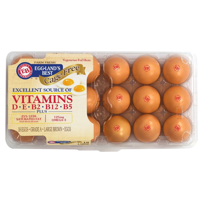 Eggland&#39;s Best Cage Free Eggs, Large, 18 count