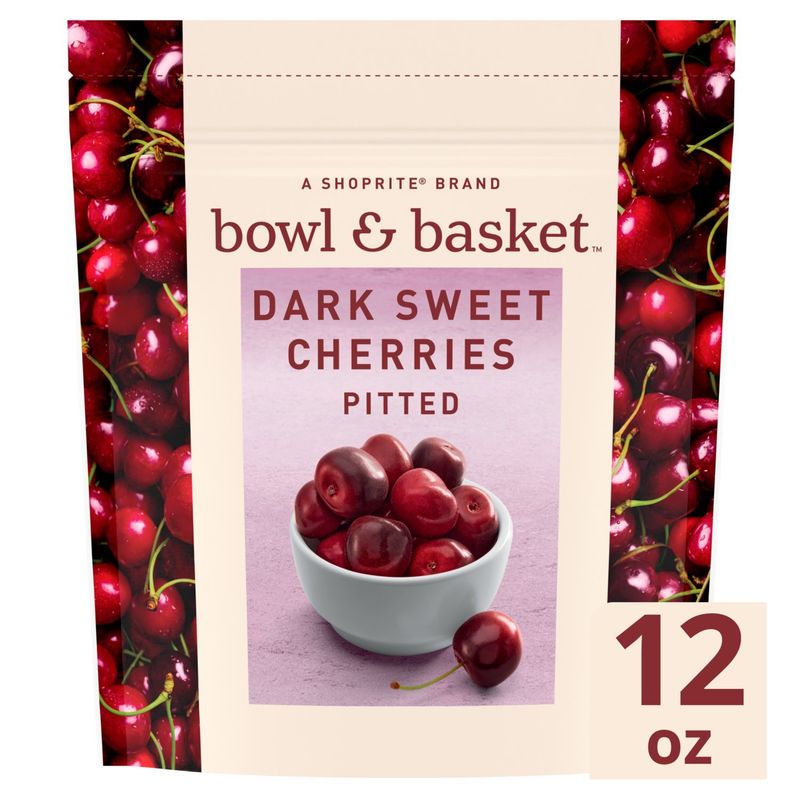 Bowl &amp; Basket Pitted Dark Sweet Cherries, 12 oz