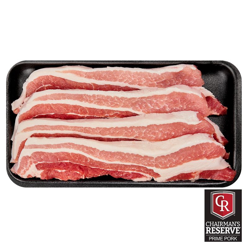 Chairman&#39;s Reserve Prime Pork Rib Belly, Sliced, Boneless, Average Weight 1 lb Pack