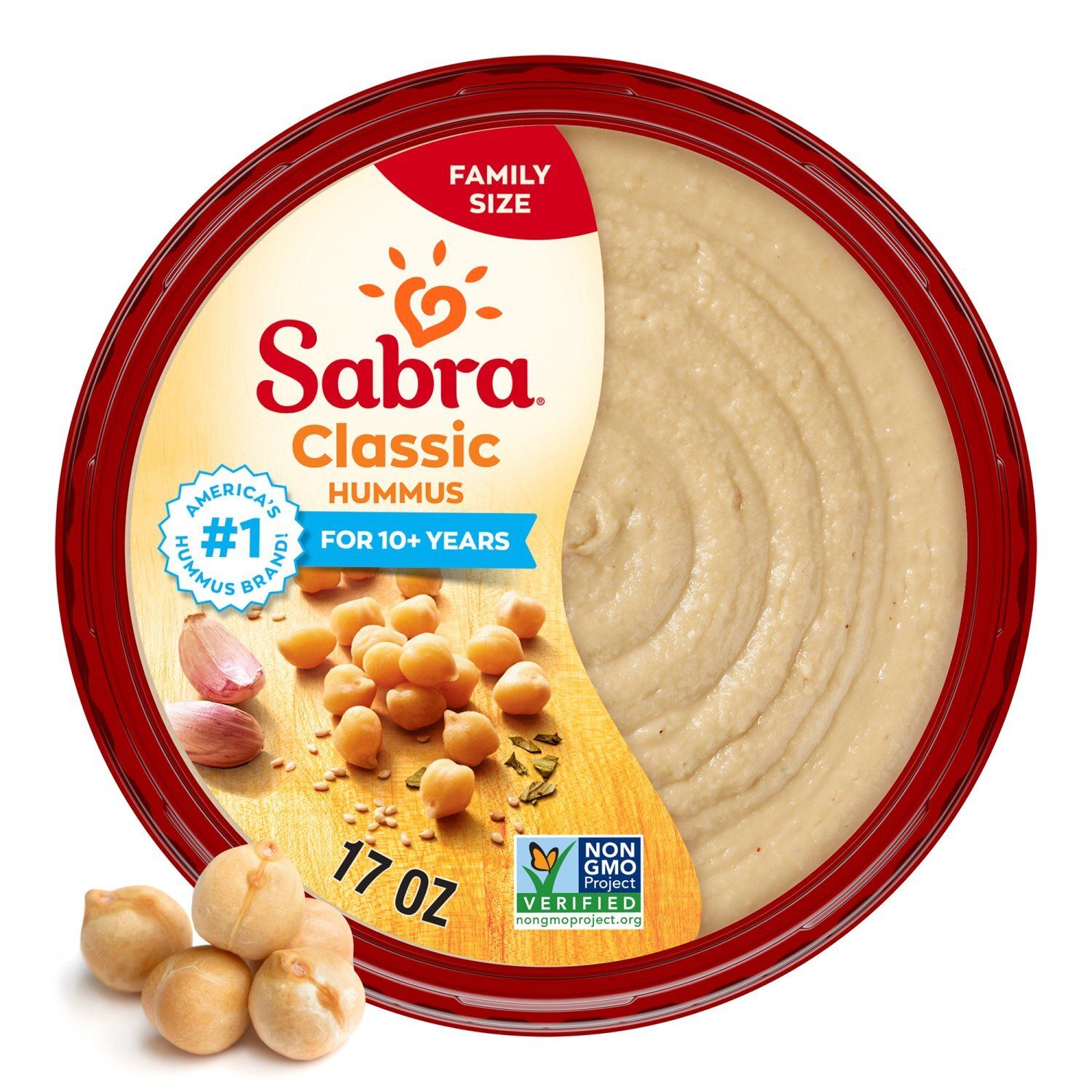 Sabra Classic Hummus Family Size, 17 oz