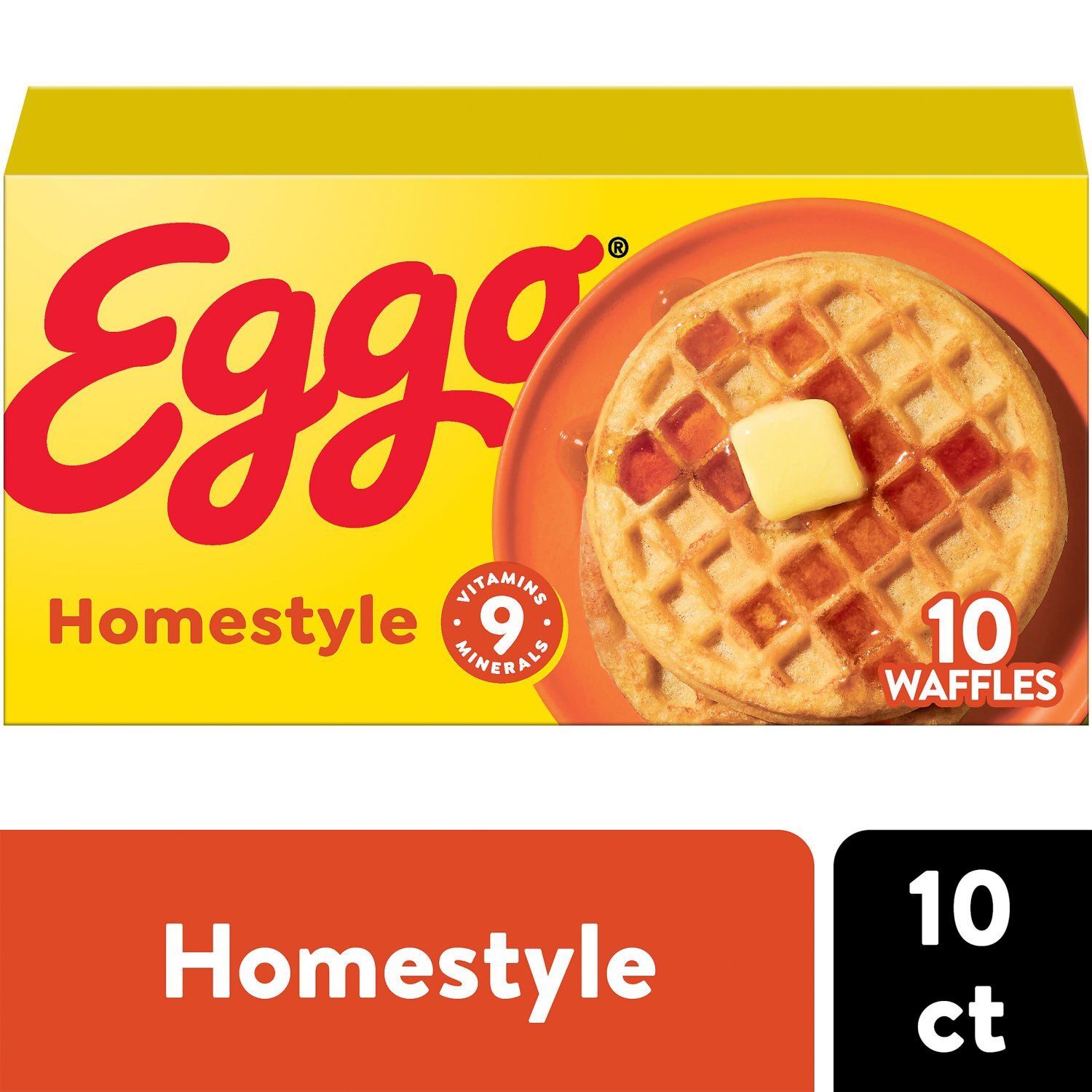 Kellogg&#39;s Eggo Homestyle Waffles, 10 count, 12.3 oz