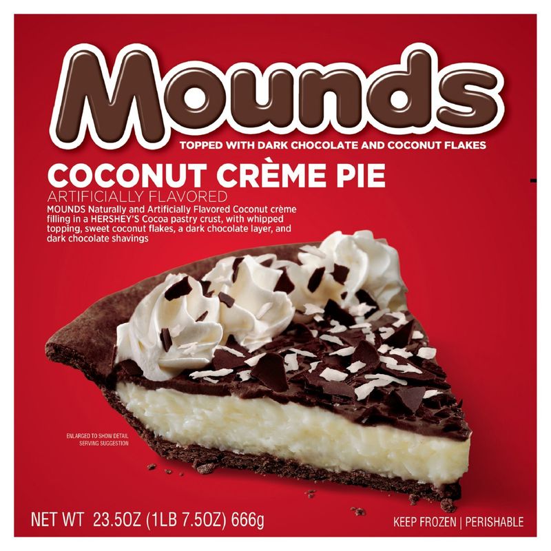Mounds Topped with Dark Chocolate and Coconut Flakes Coconut Crème Pie, 23.5 oz