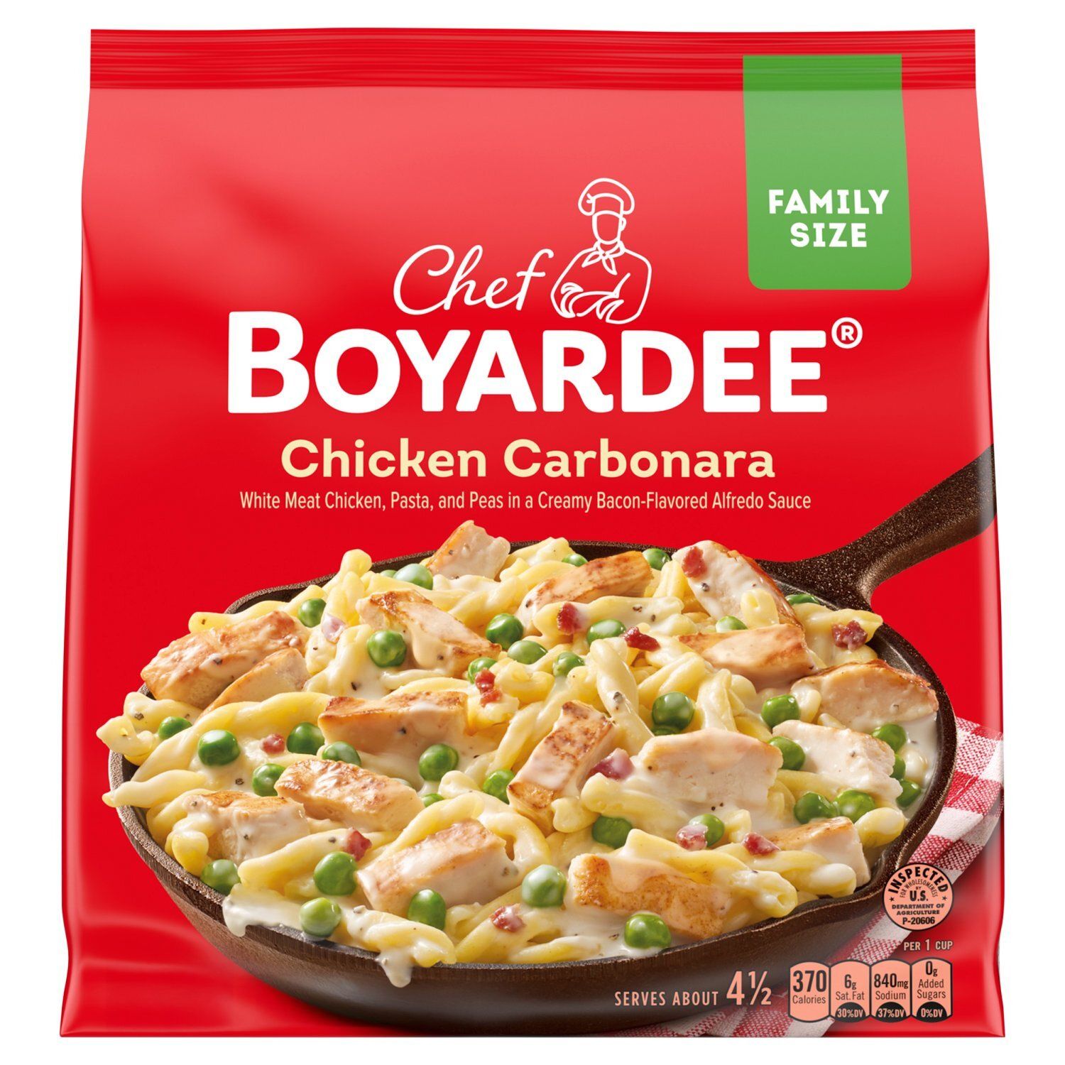 Chef Boyardee Chicken Carbonara Family Size, 40 oz