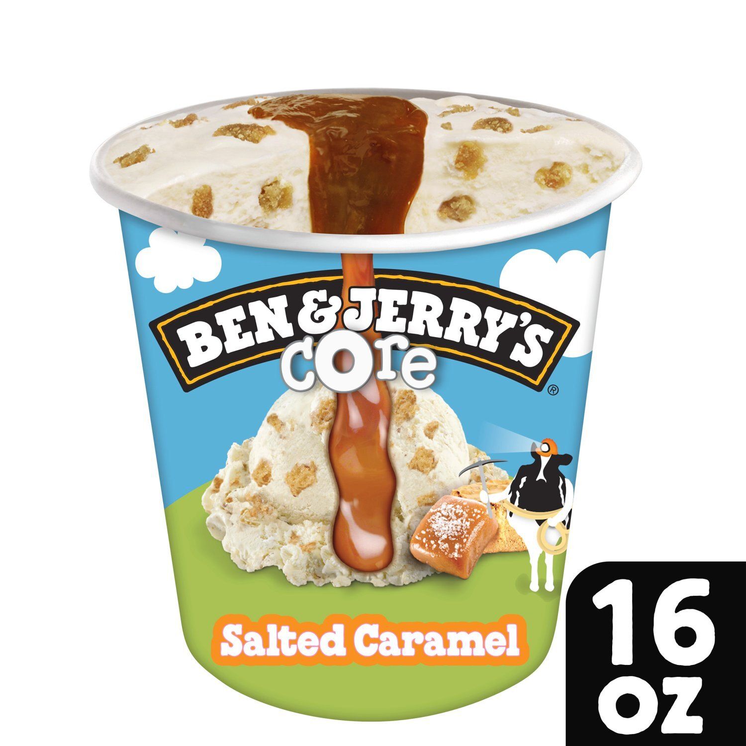 Ben &amp; Jerry&#39;s Core Salted Caramel Ice Cream, one pint