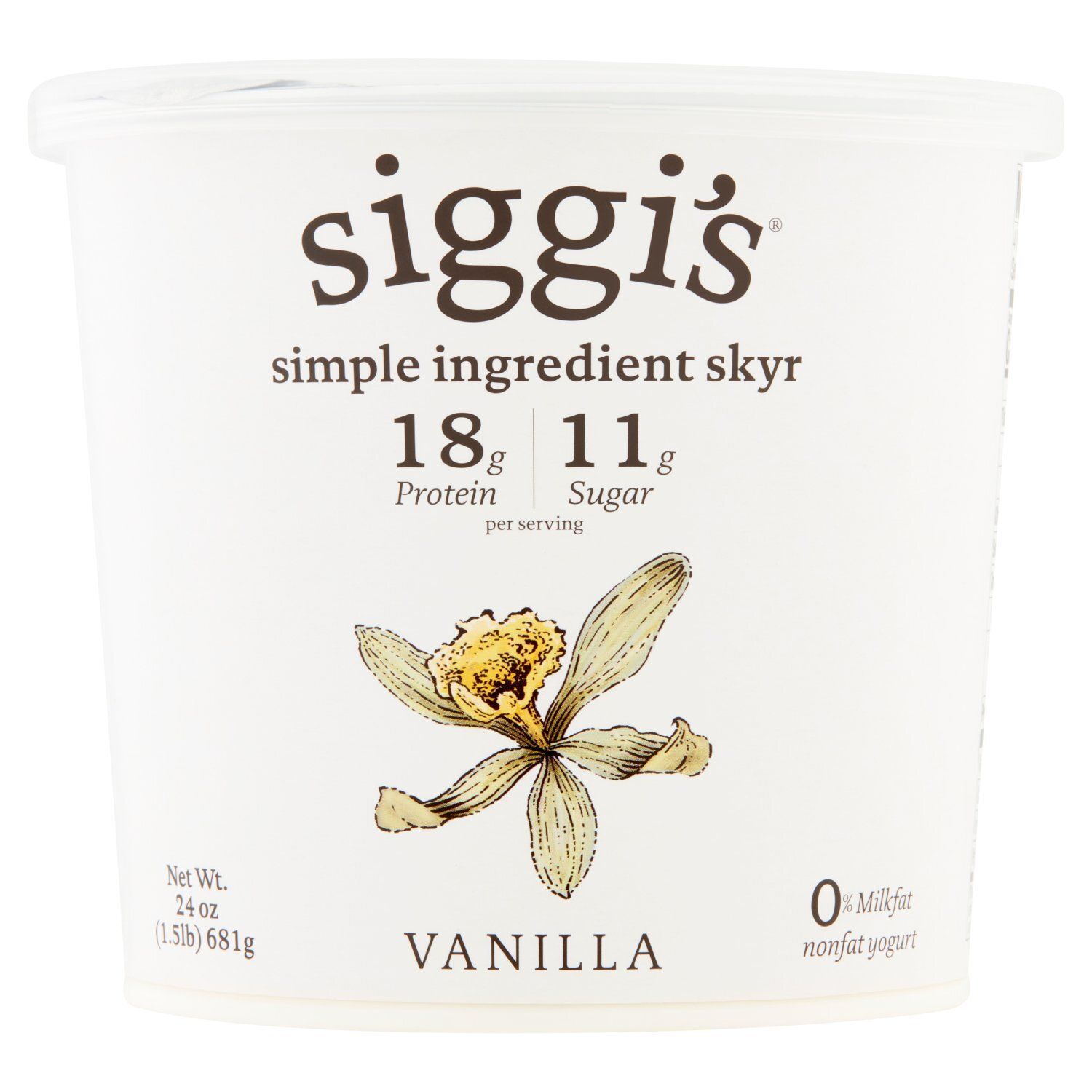 Siggi&#39;s Vanilla Nonfat Yogurt, 24 oz