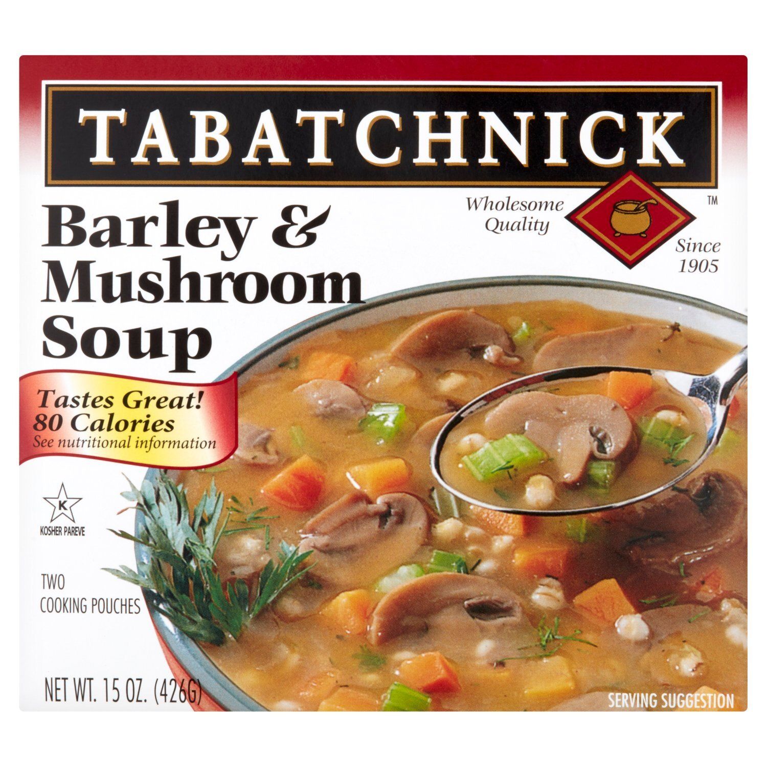 Tabatchnick Barley &amp; Mushroom Soup, 2 count, 15 oz