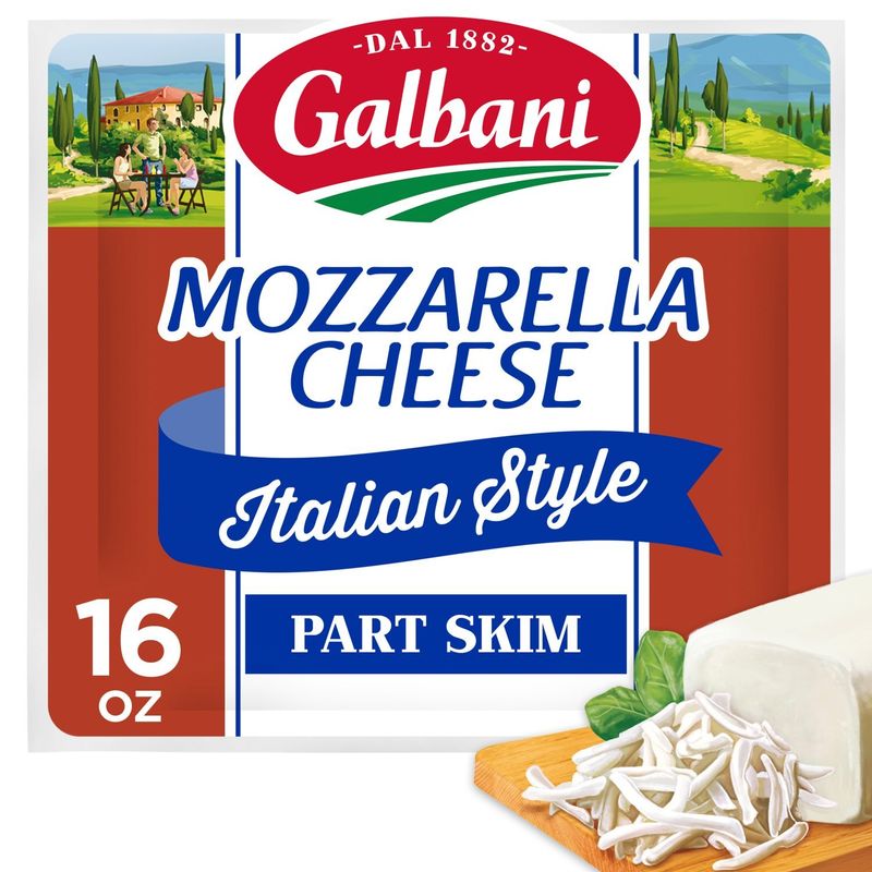 Galbani Italian Style Part Skim Mozzarella Cheese, 16 oz