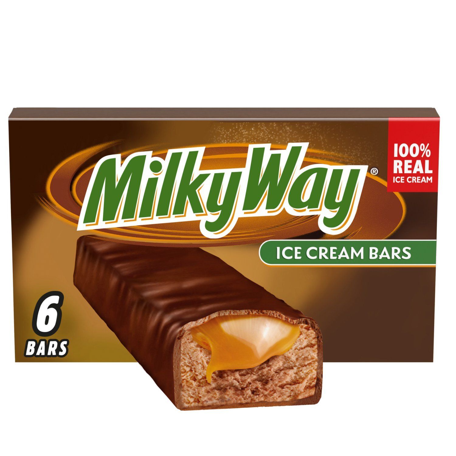 Milky Way Ice Cream Bars, 2 fl oz, 6 count