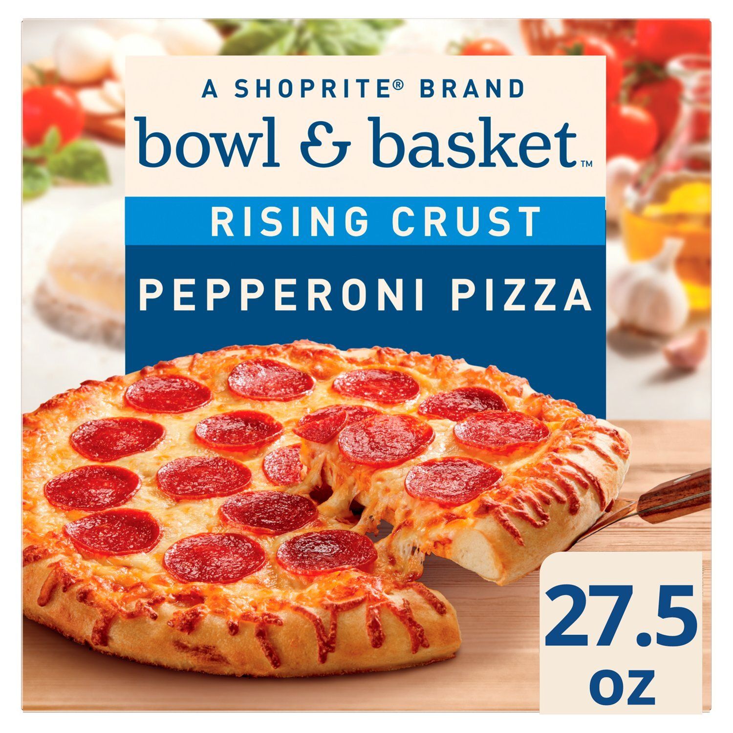 Bowl &amp; Basket Rising Crust Pepperoni Pizza, 27.5 oz
