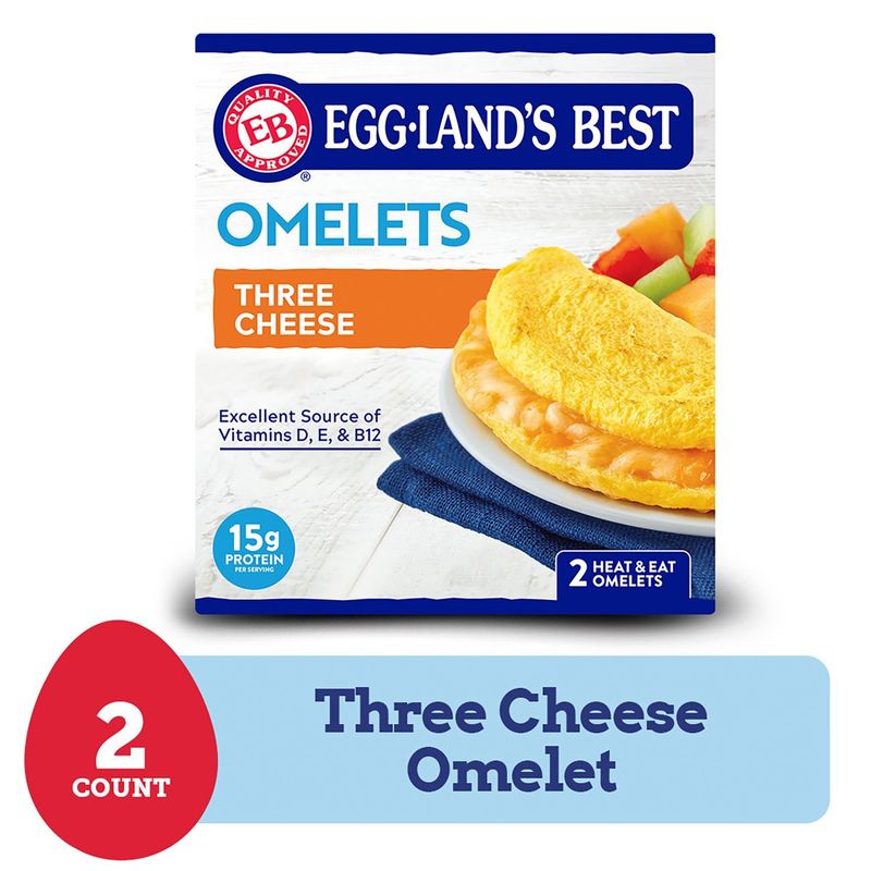Eggland&#39;s Best Three Cheese Omelets, 2 count, 7.8 oz