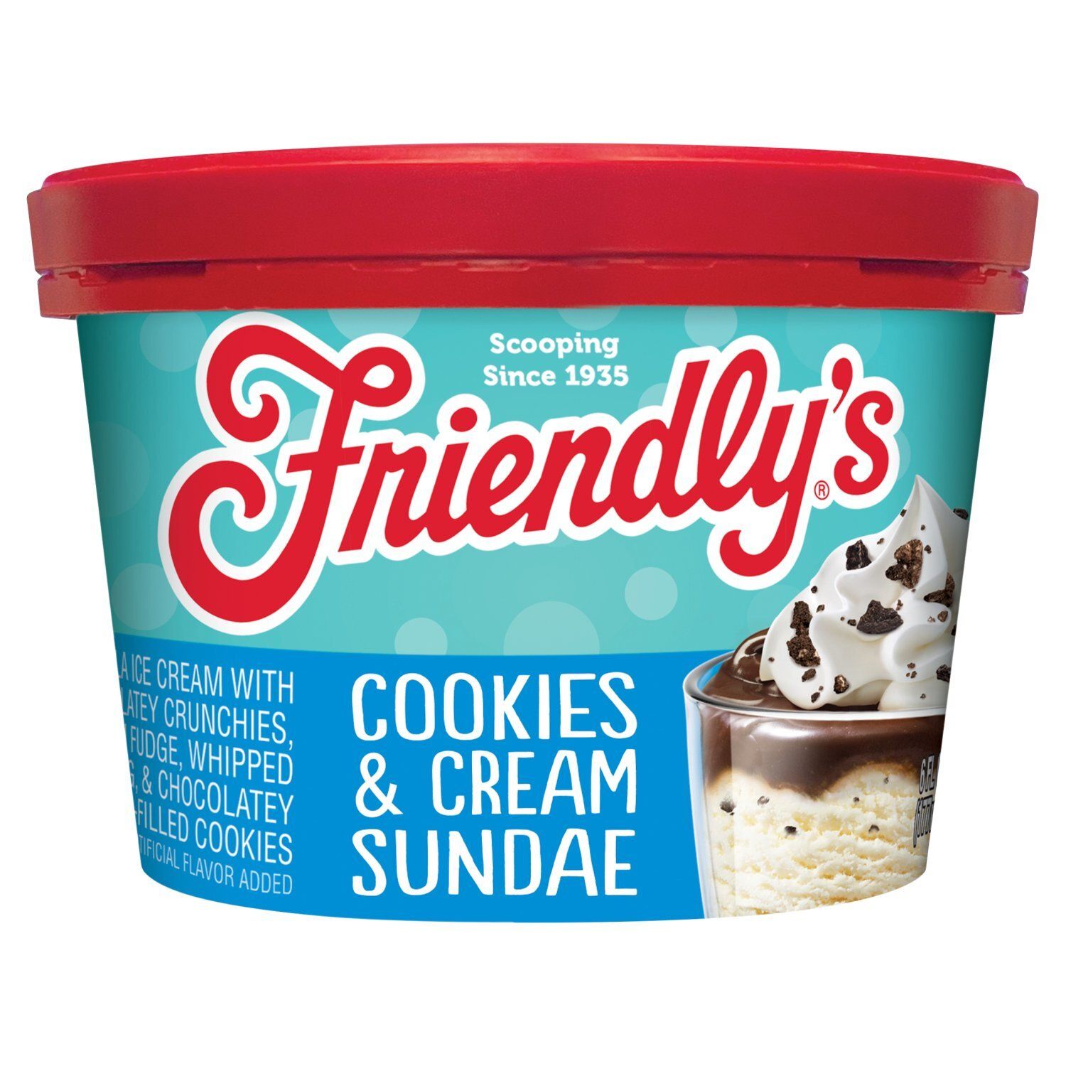 Friendly&#39;s Cookies &amp; Cream Sundae, 6 fl oz