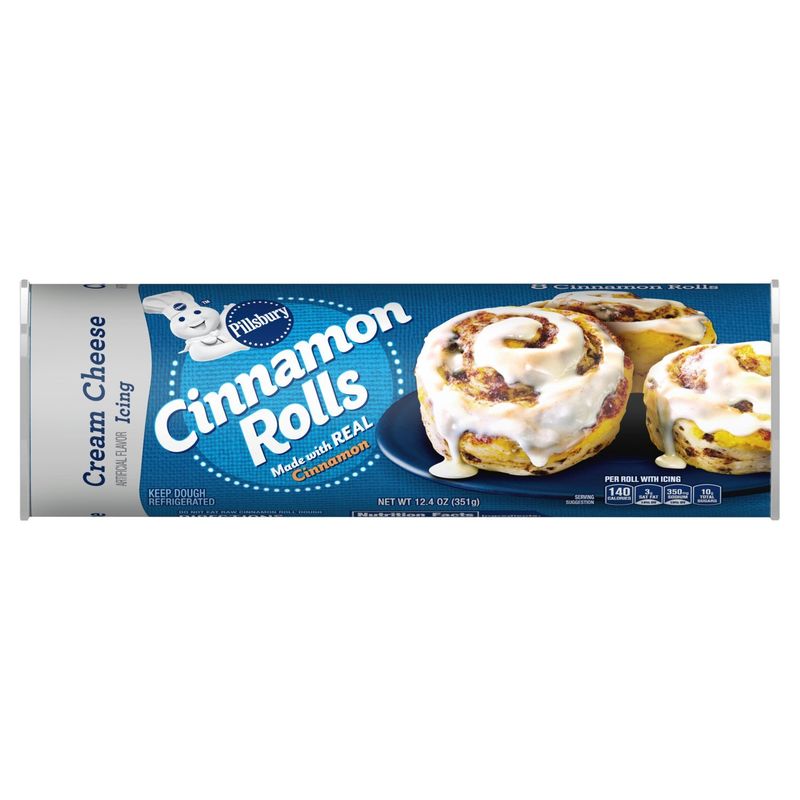 Pillsbury Cream Cheese Icing Cinnamon Rolls, 8 count, 12.4 oz