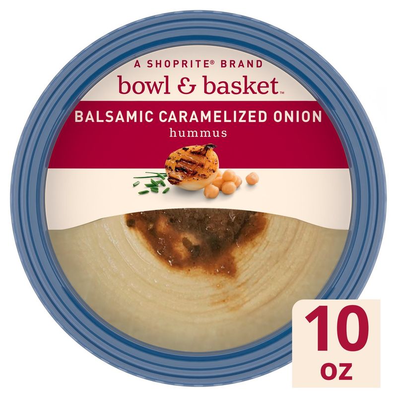 Bowl &amp; Basket Balsamic Caramelized Onion Hummus, 10 oz