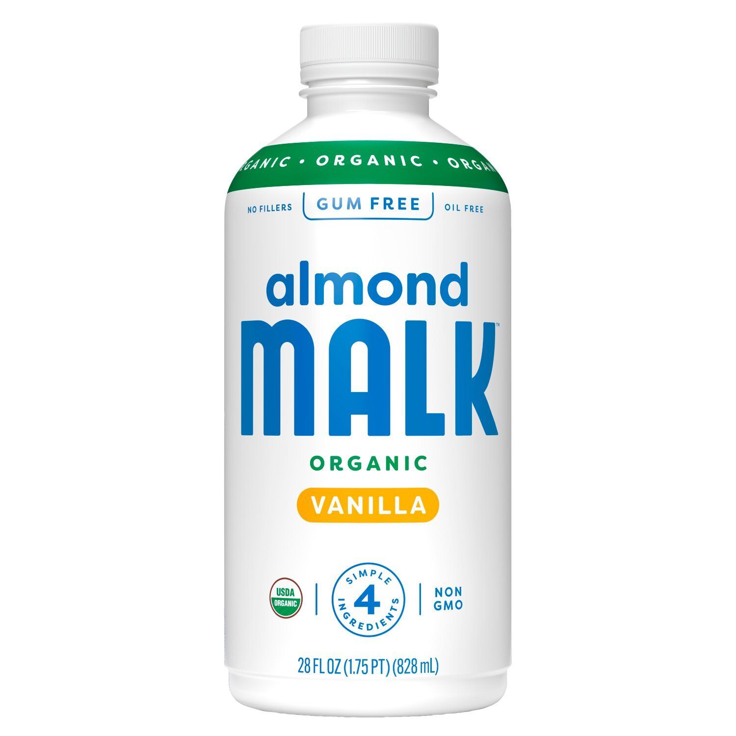Malk Organic Vanilla Almond Milk, 28 fl oz