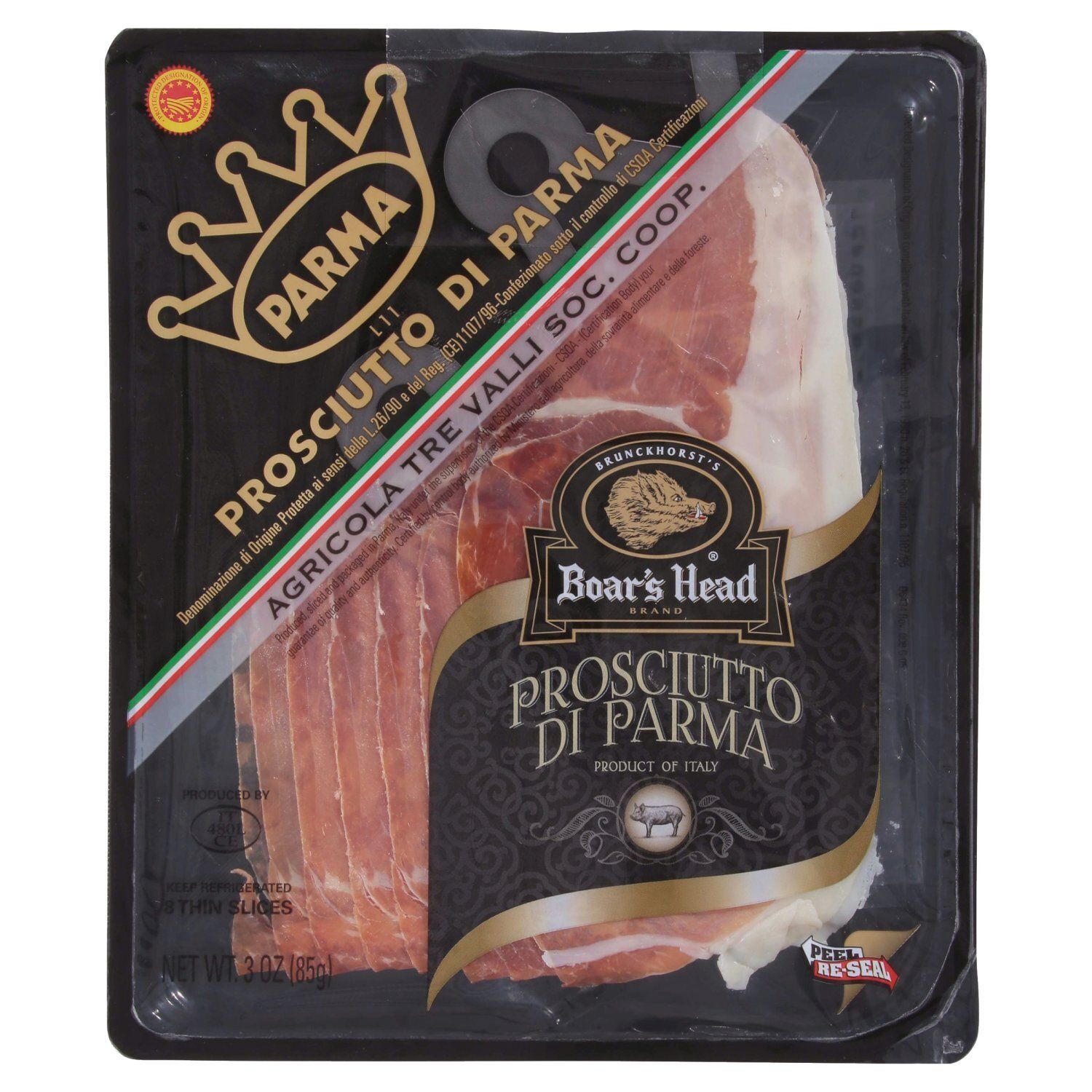 Boar&#39;s Head Prosciutto Di Parma, 8 count, 3 oz
