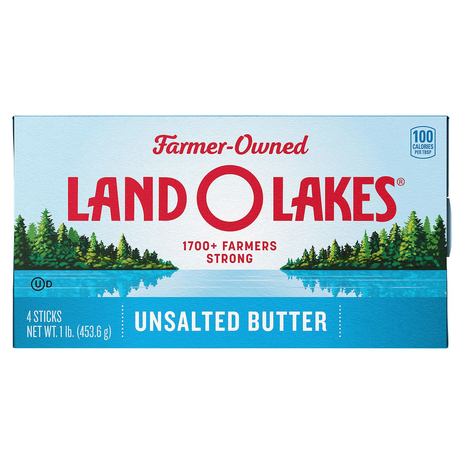 Land O Lakes Unsalted Butter, 4 count, 1 lb