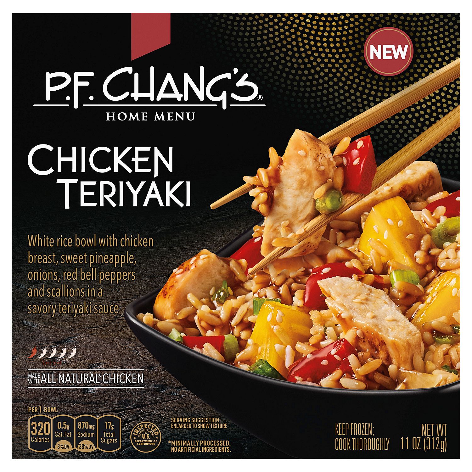P.F. Chang&#39;s Home Menu Chicken Teriyaki, Frozen Meal, 11 oz.