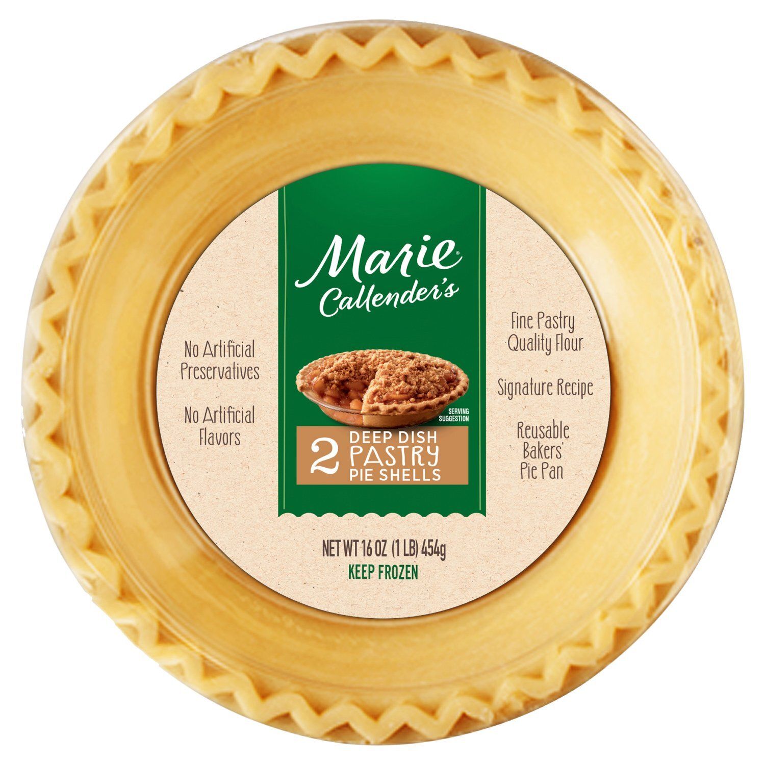 Marie Callender&#39;s Deep Dish Pastry Pie Shells, 2 count, 16 oz