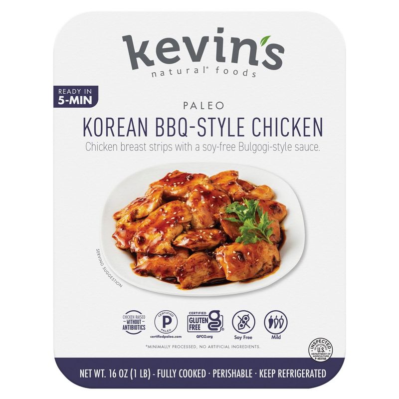 Kevin&#39;s Natural Foods Paleo Korean BBQ-Style Chicken, 16 oz