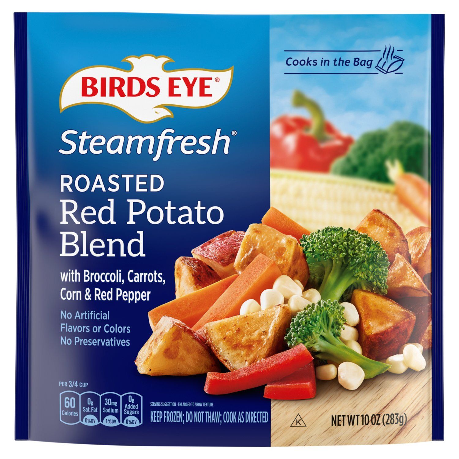 Birds Eye Steamfresh Roasted Red Potato Blend with Broccoli, Carrots, Corn &amp; Red Pepper, 10 oz