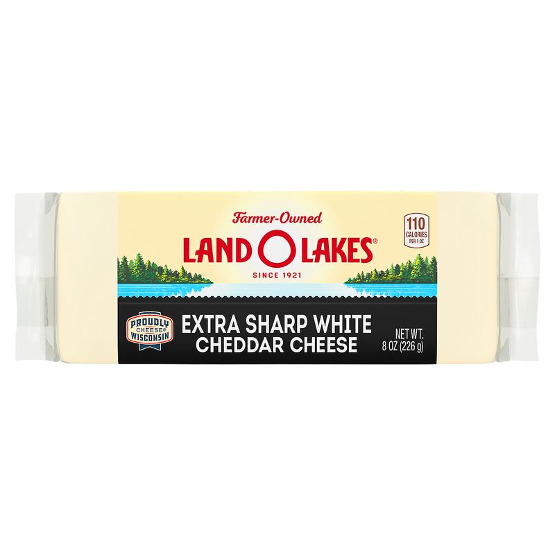Land O Lakes Extra Sharp White Cheddar Cheese, 8 oz