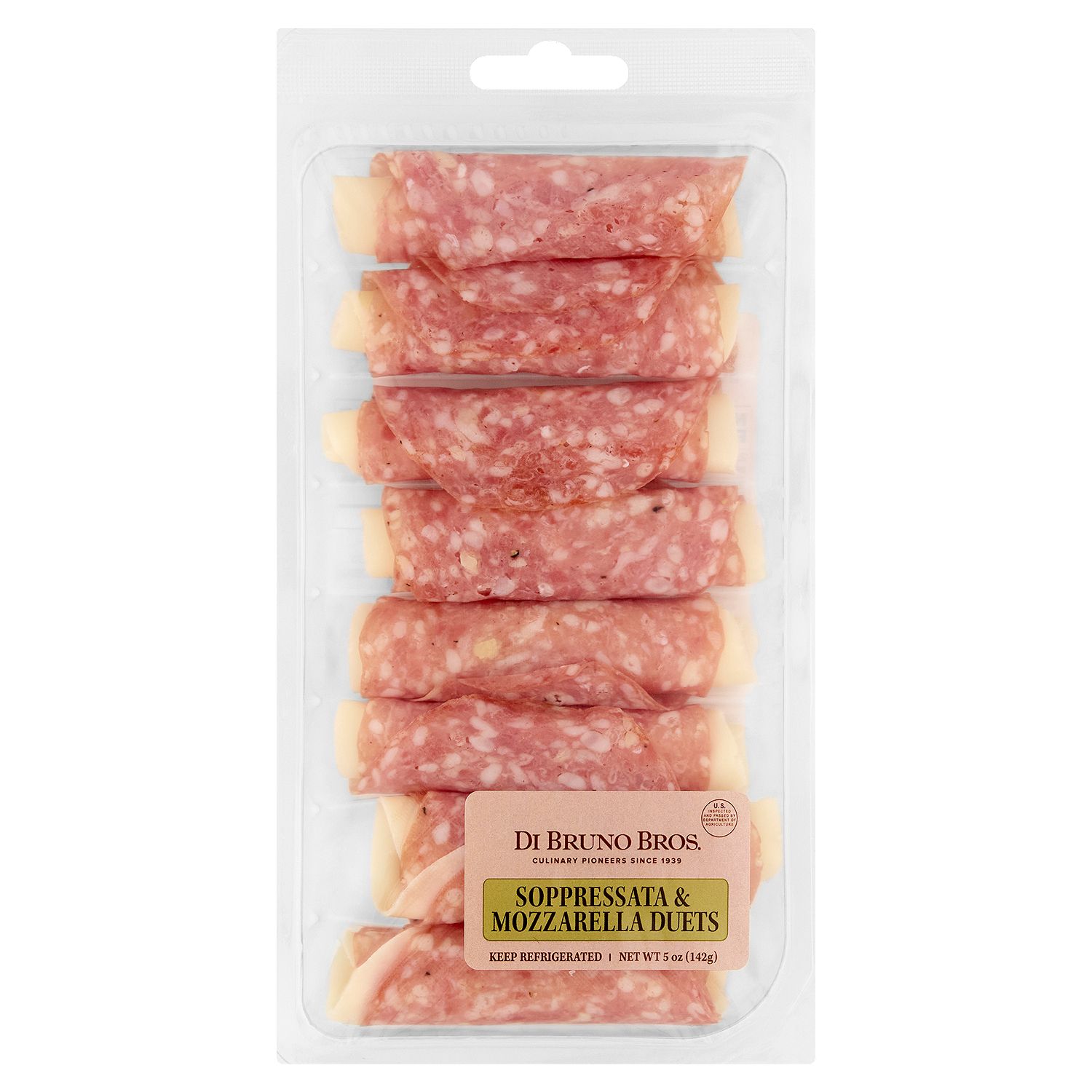 Di Bruno Bros. Soppressata &amp; Mozzarella Duets, 5 oz