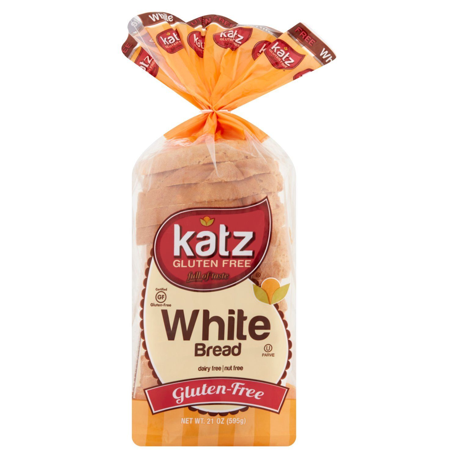 Katz Gluten-Free White Bread, 21 oz