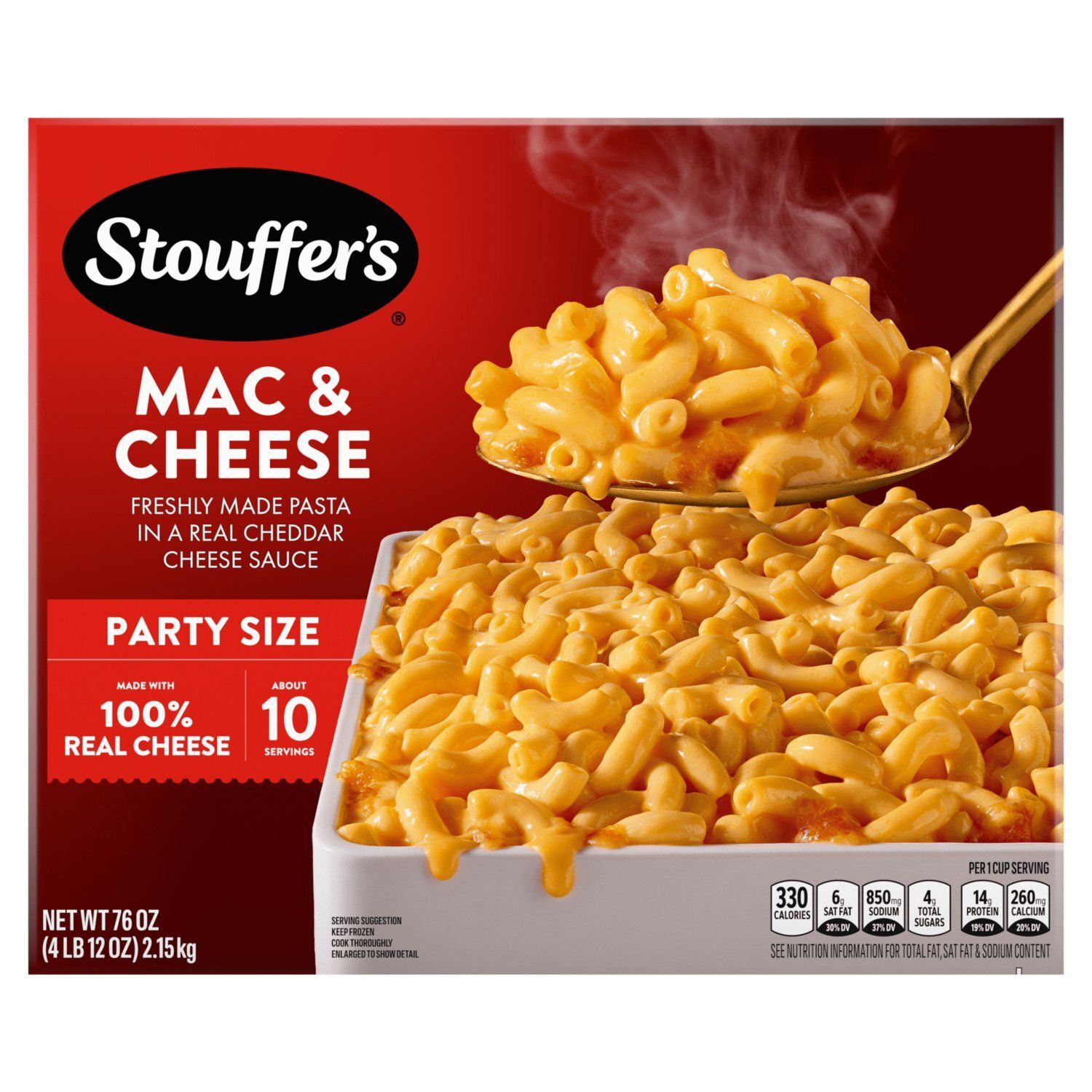 Stouffer&#39;s Mac &amp; Cheese Party Size, 76 oz